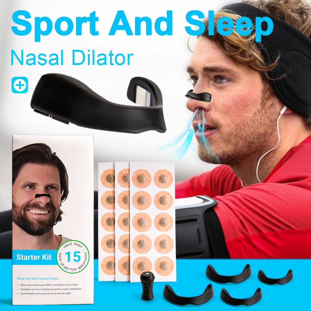 Esporte Dilatador Nasal Sono Dilatadores De Respiração Starter Kit Nariz Respirar Tiras Nasais Magnéticas Reduzir Ronco