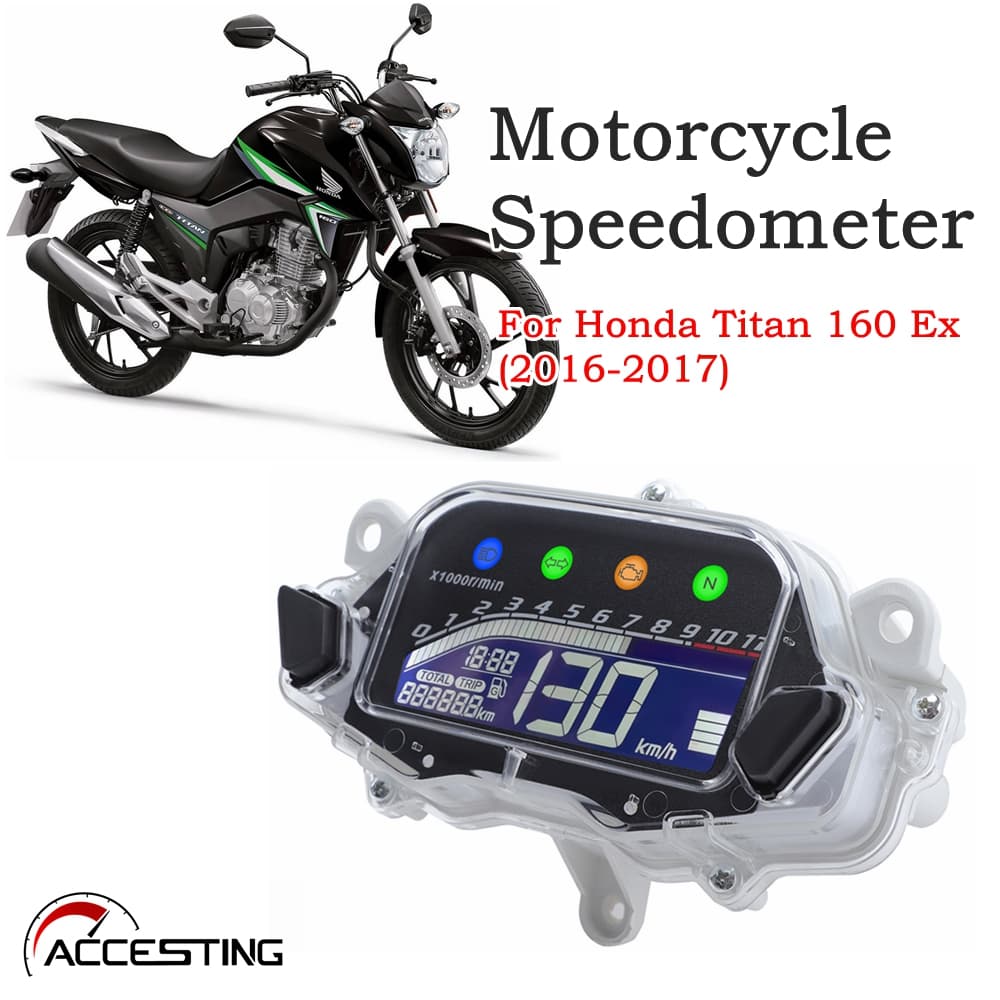 Painel digital de motocicleta para Honda Titan 160 Ex 2016 2017 Cg 160 Fan/Charge 160 2018 2019 2020 Velocímetro