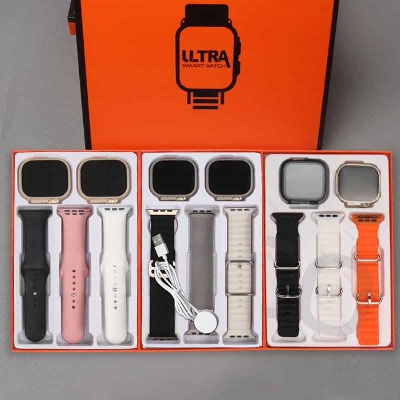 Kit  Smart watch S9 Ultra41MM 49MM Bluetooth Jogo De Relógios Com Dígitos De Chamada De Freqüência Cardíaca Sem Fio