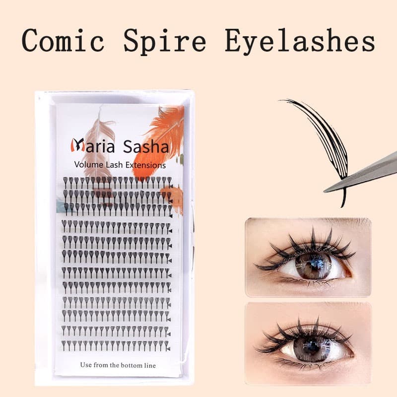 MARlA Comic Spire Extensão De Cílios 0.07 Natural Cashmere Manga Postiços Super Macios