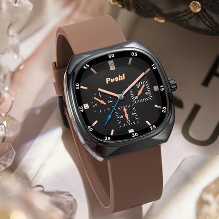Senhoras Simples Relógio De Quartzo Feminino Mostrador Quadrado Pulseira De Silicone Original Elegante Pulso Relo Presen