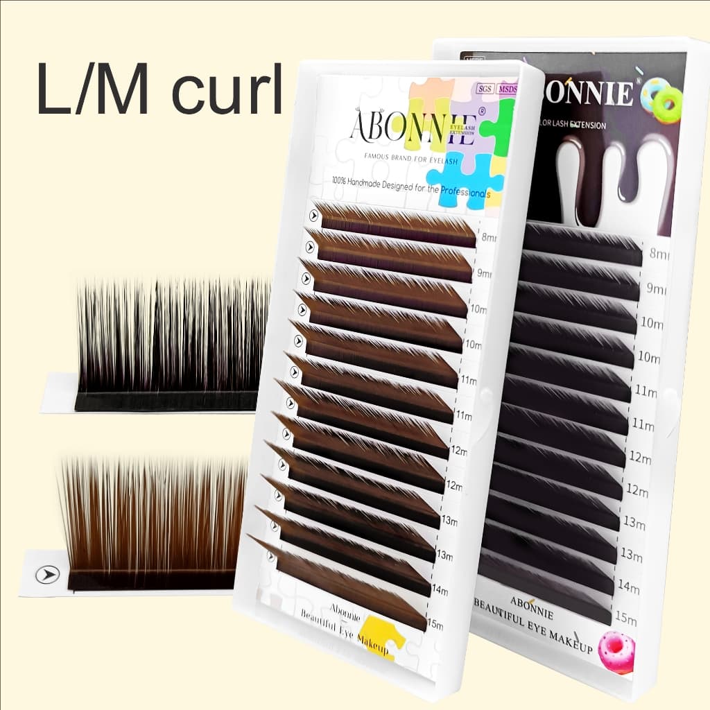 Extensões De Cílios ABONNIE Cashmere Brown C/CC/D/M/L Curl Colorido Mink Extensão Individuais