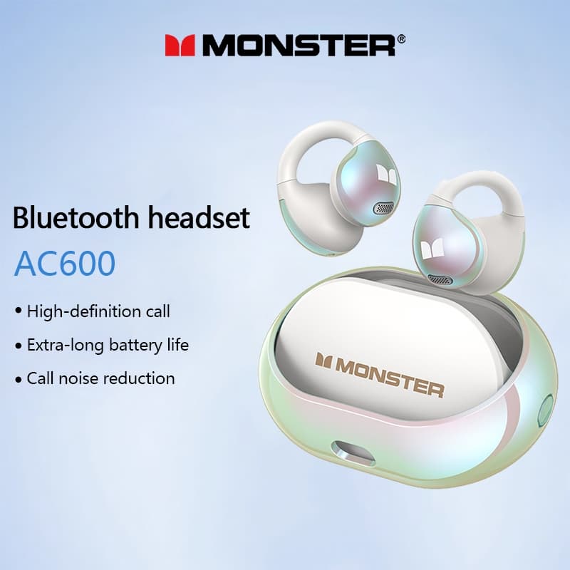 Monster AC600 Fone De Ouvido Bluetooth Cancelamento Inteligente De Ruído HIFI Estéreo À Prova D'água