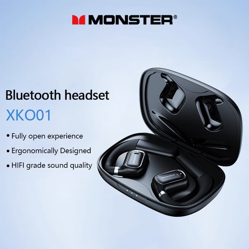Monster XKO01 Bluetooth Fone De Ouvido Sem Fio Esportes Jogos De Longa Resistência 5.3 HD Chamadas De Voz