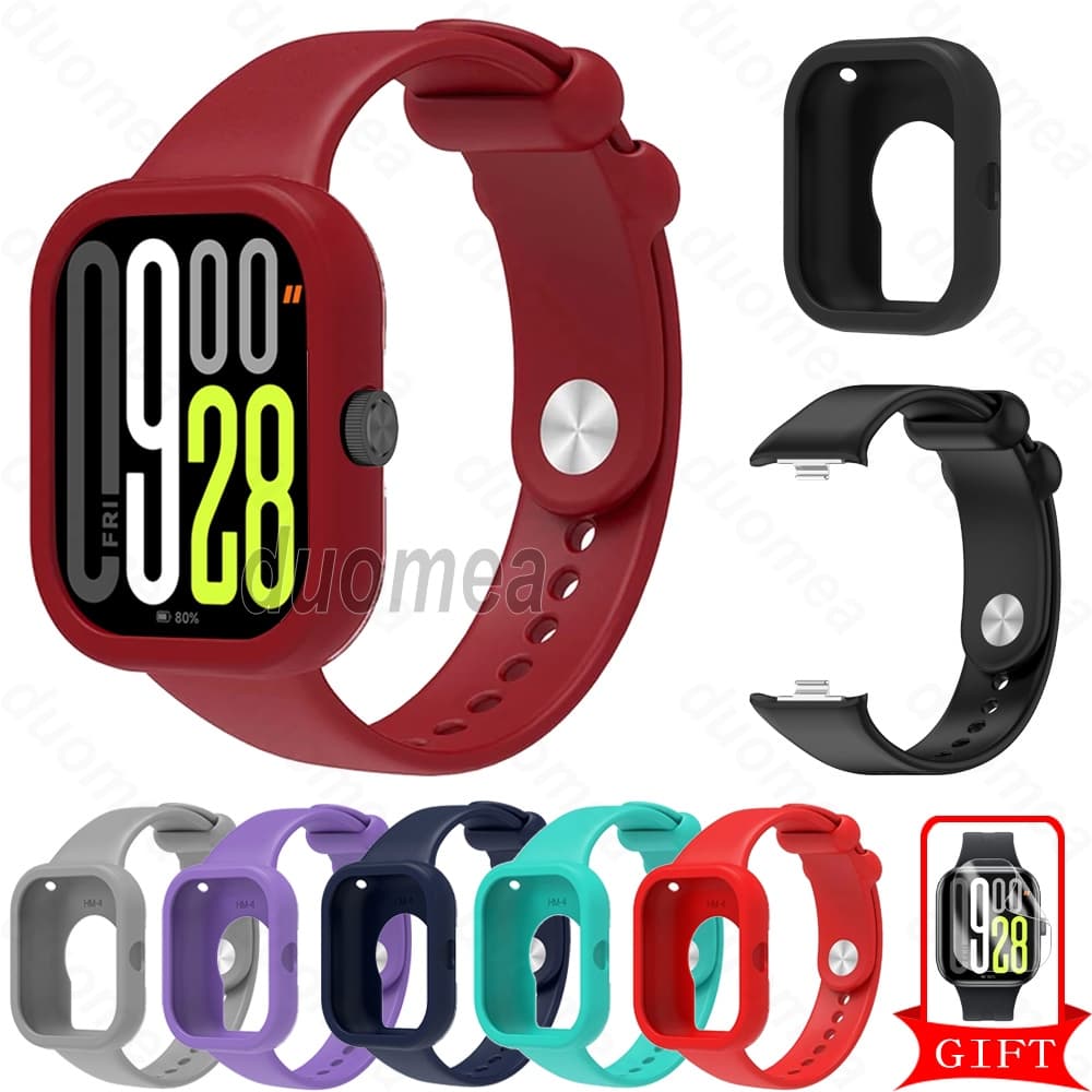 Pulseira De Silicone Com Acessórios De Duráveis Para Redmi Watch 5 4 / Redmi Watch 3 Active