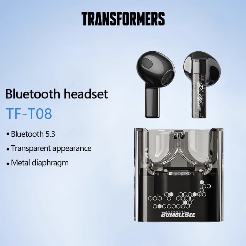 Transformadores TF-T08 Fone De Ouvido Bluetooth Sem Fio Toque Inteligente Jogos Música Modo Duplo Com Microfone 5.3