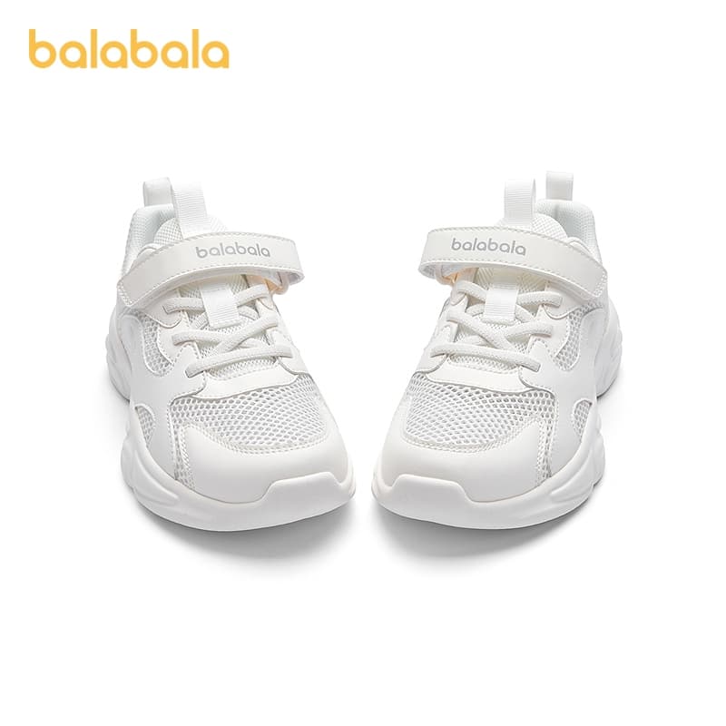 Balabala Crianças Calçados Esportivos Respiráveis Menino Menina Sapatos 2026 Verão Novos Pai Malha Brancos Leve Confortá