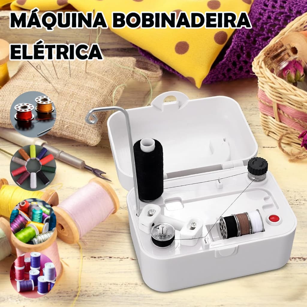 Enrolador De Bobina Elétrico Portátil Com Alça Winding Máquina Enroladora Automática Winder USB/Bateria Bobinadeira