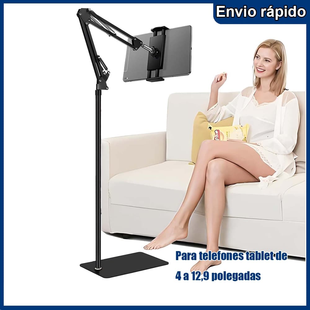 Suporte para Tablet de aço carbono de 133 cm 4-12.9 polegadas Universal Home/Office/Live Estável Suporte para Tablet par