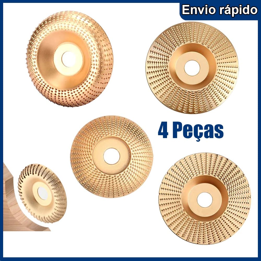 4pçs 16mm disco de escultura em madeira rebolo disco ângulo moedor em madeira carpintaria rebolo disco moage