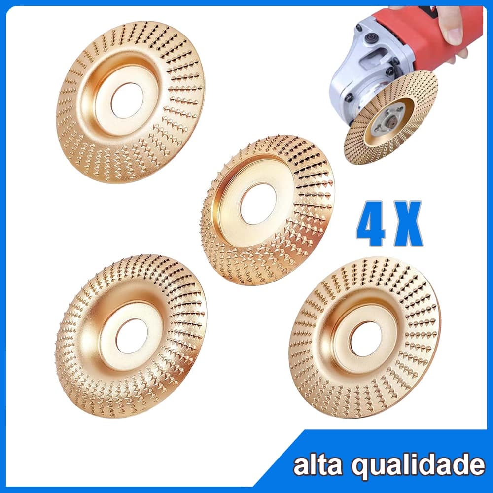 4 pçs 22mm moedor de ângulo carpintaria escultura disco coto moedor ferramenta rebolo carpintaria corte disco diâmet