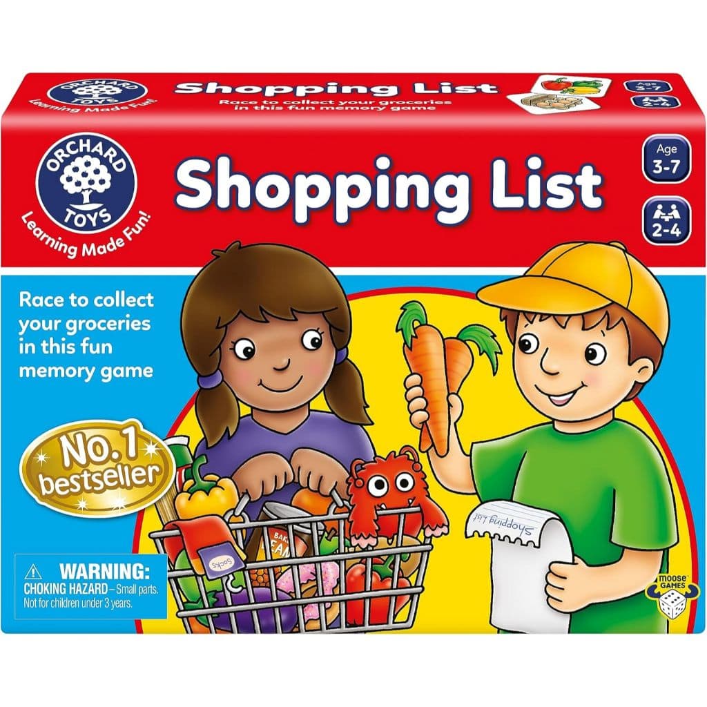 Orchard Toys Moose Games Shopping List Race Para Coletar Suas Compras Neste Divertido Jogo De Memória . Idade 3-7 2-4 Jo