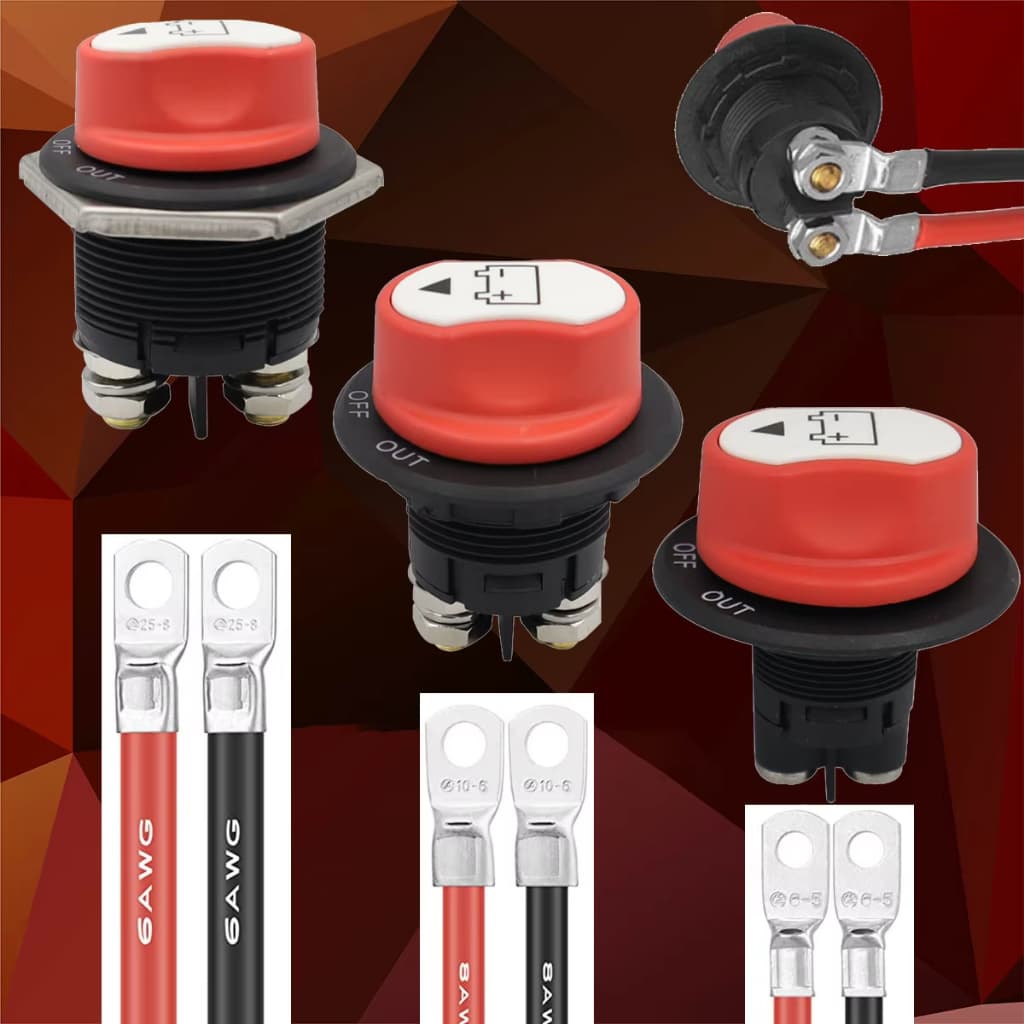 Interruptor Seletor Isolador De Bateria 50A 100A 200A Para Barco , Mestre De Desconexão Da , Corte De Energia/Desligamen