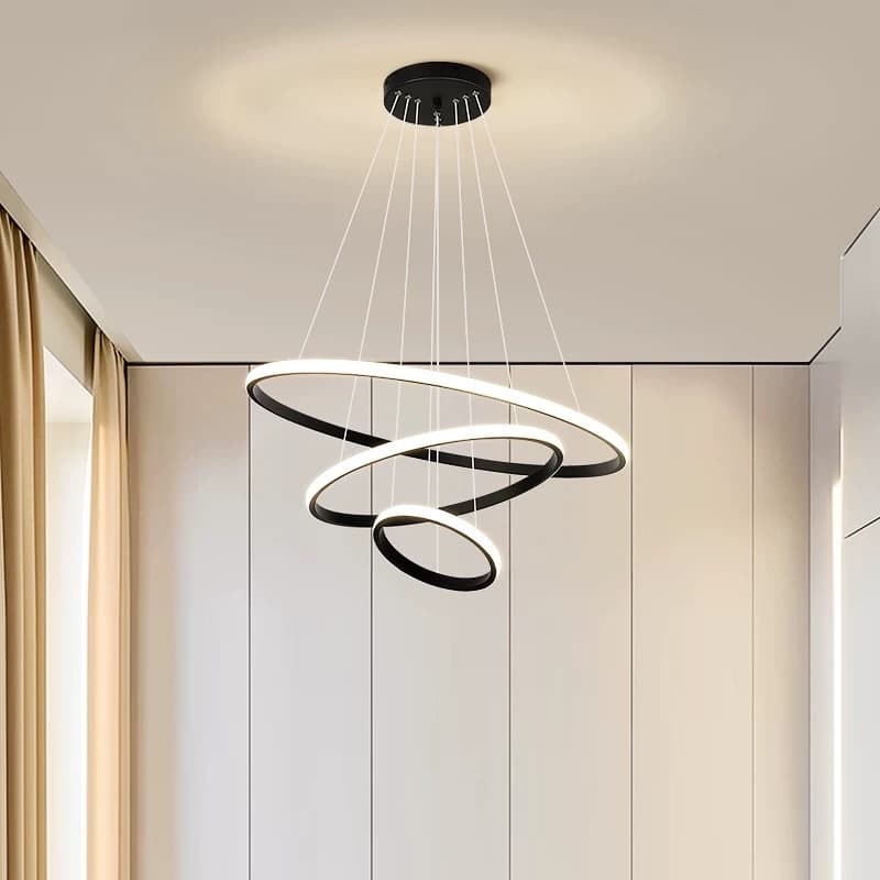 (3 Cores Em 1 Luz) Lustre Pingente Lâmpada De Teto Led Decoração Minimalista Moderno Plafon Para Sala Estar Quarto Cozin