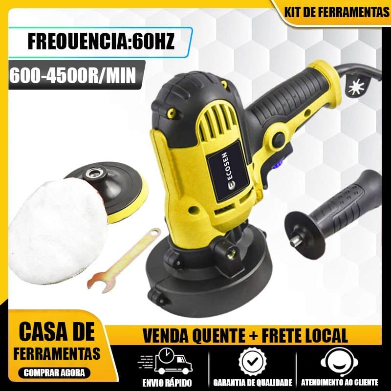 Politriz Lixadeira Multifunções Marmorato Automotivo Parede 5 Polegadas 800w 125mm - Voltagem220v