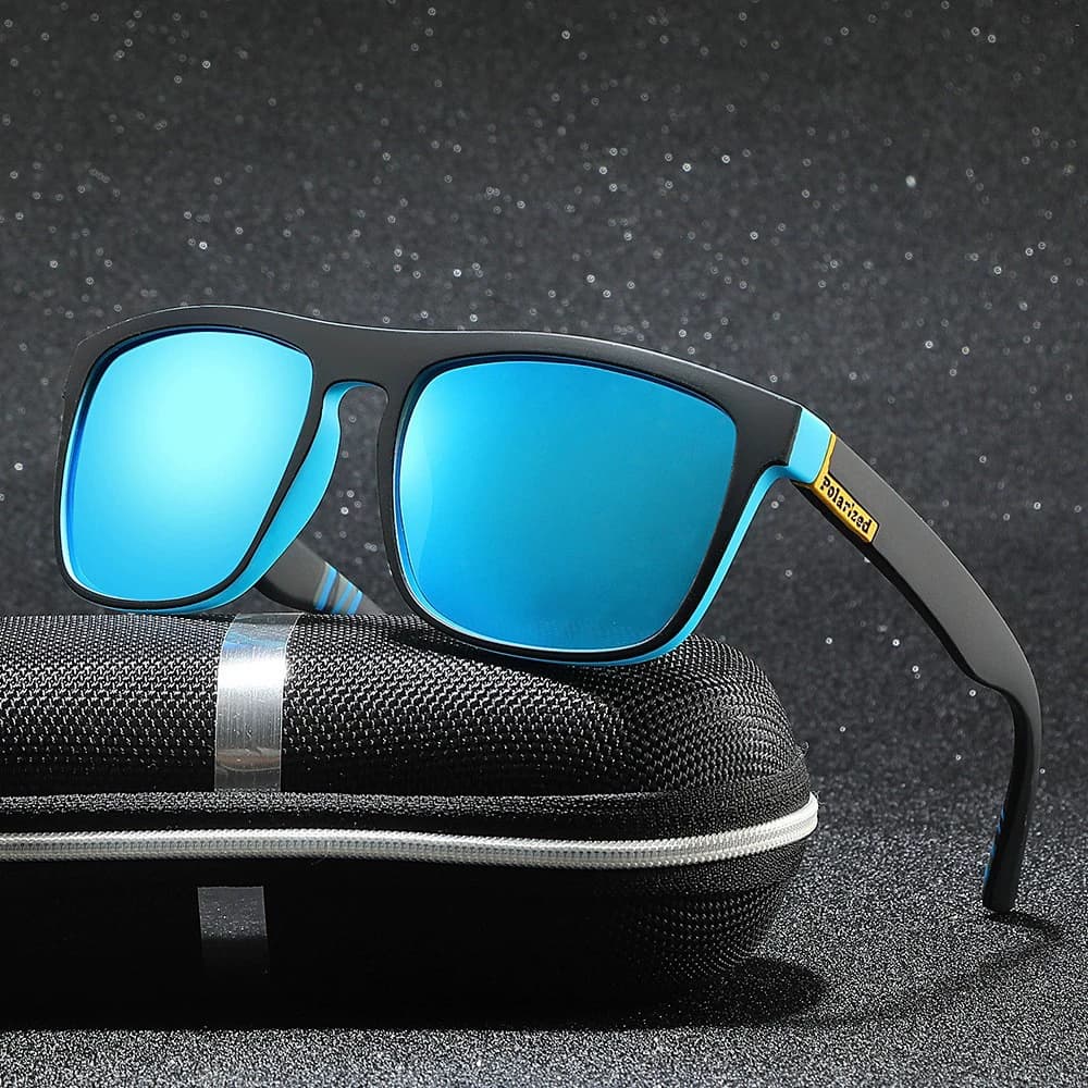 Óculos De Sol Polarizados Masculinos Esportivos UV400 Anti-Reflexo Piloto Para Dirigir