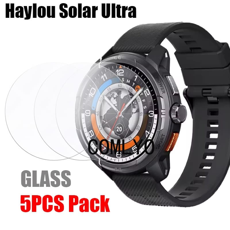 Para Haylou Solar Ultra LS23 Smartwatch Relógio Inteligente Protetor De Tela De Vidro Temperado 9H 2.5D Filme