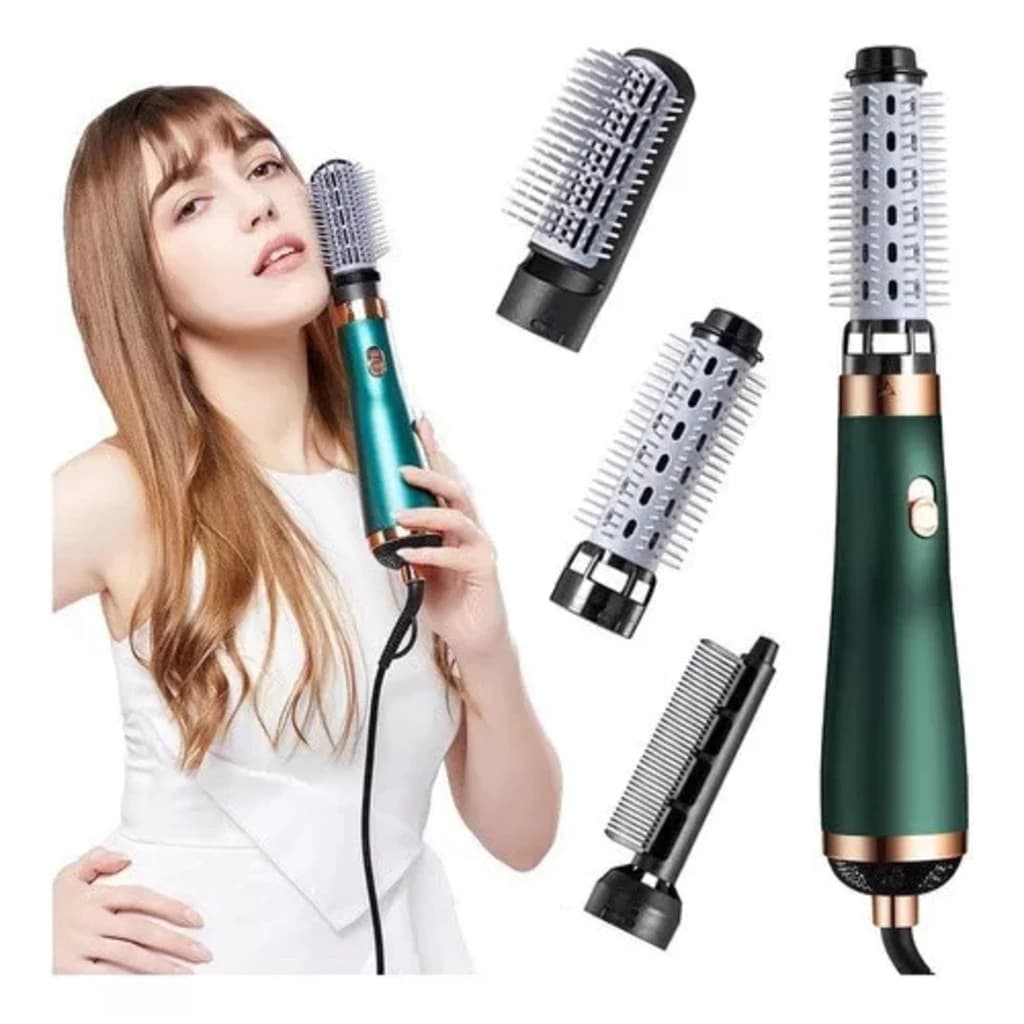 3 Em 1 Secador De Cabelo Escova Secadora Íon Negativo Poderoso Pente De Ar Quente110V