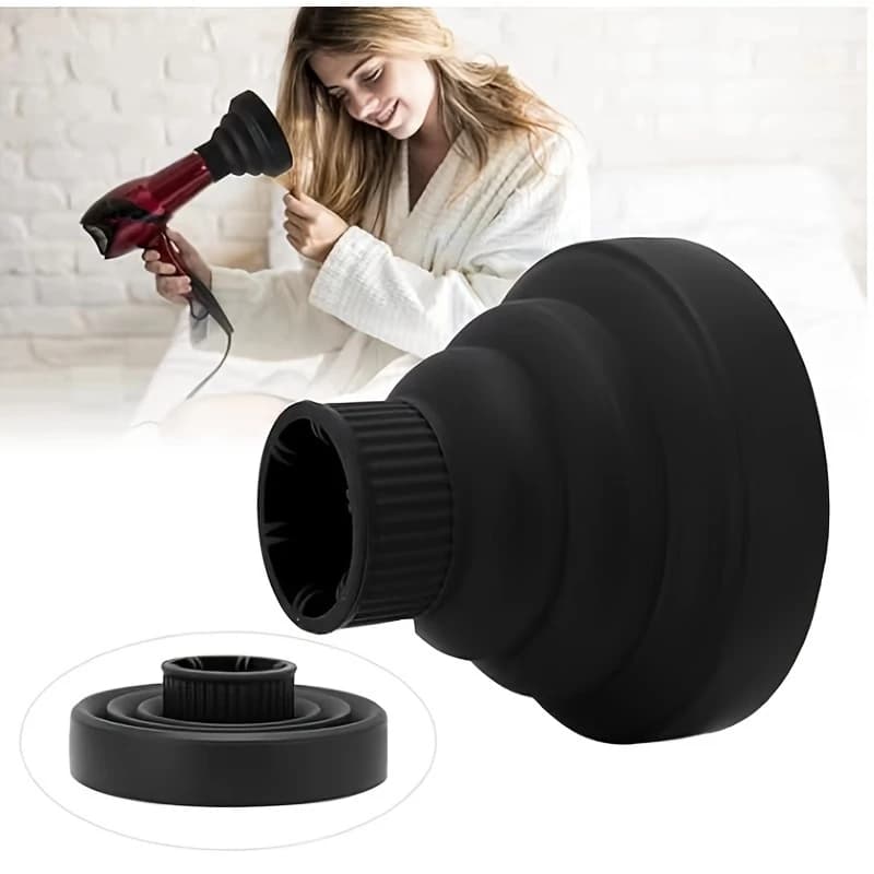 De Difusor Ar para Secador Em Silicone Adaptador Definidor de Cachos Retrátil Universal