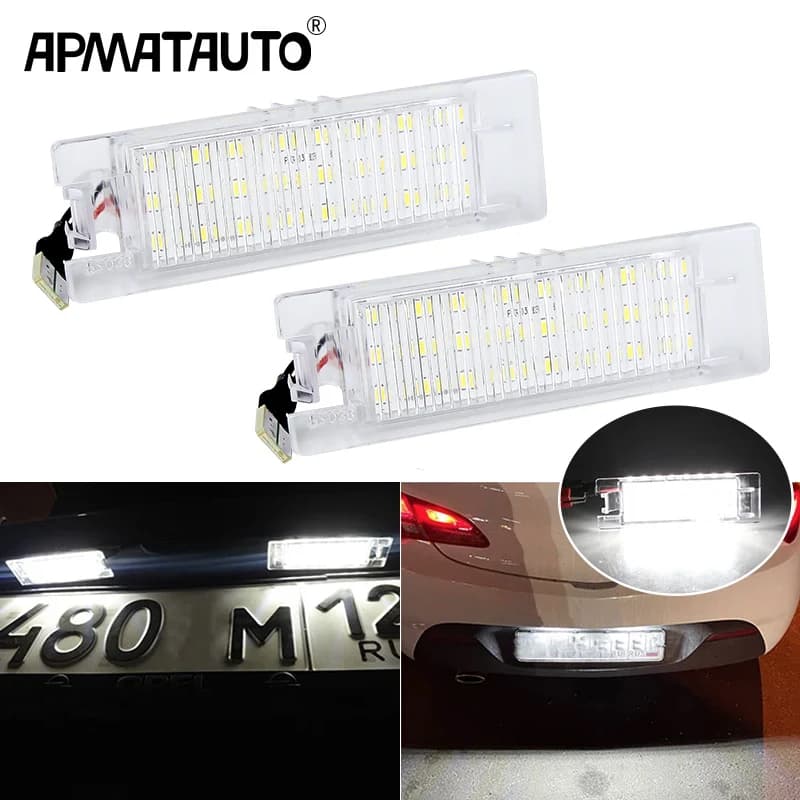 2 Pçs Canbus Carro LED Número Luz Da Placa De Licença Para Fiat Prático 263 Brava 185 198 Cinquecento Croma Doblo Linea