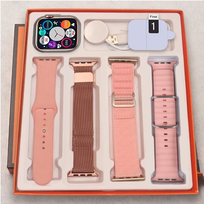 Kit 4 Moda Relógio Inteligente Super Mulheres Relógio Masculino Relógio Esportivo Conjunto de Presente de Aniversário