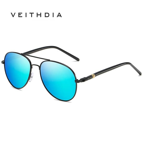 Óculos De Sol Aviador Clássicos VEITHDIA Para Homens , Armação De Metal , Dirigir , Lente Polarizada , Bloqueio UV Z209