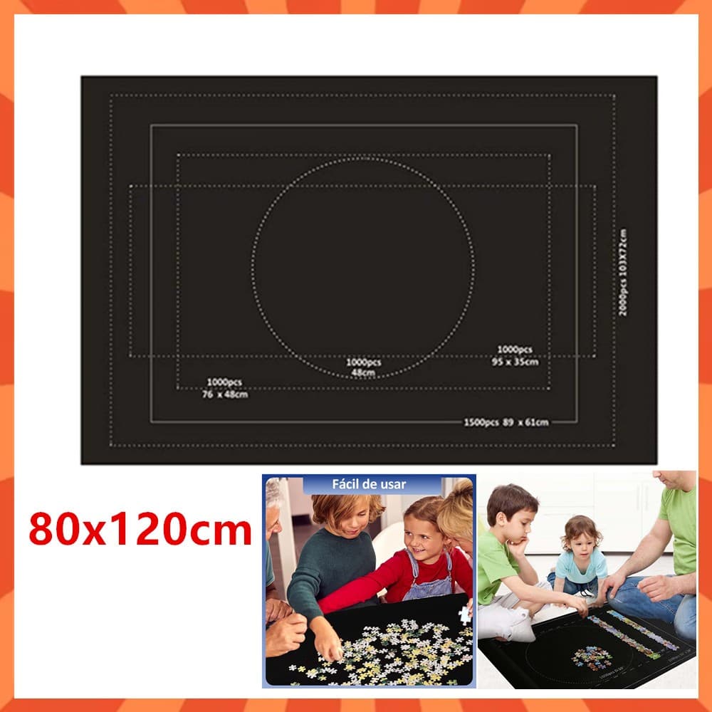 Cobertor de armazenamento de quebra-cabeça infantil quebra-cabeça cobertor de quebra-cabeça pai-filho 120 x 80 cm