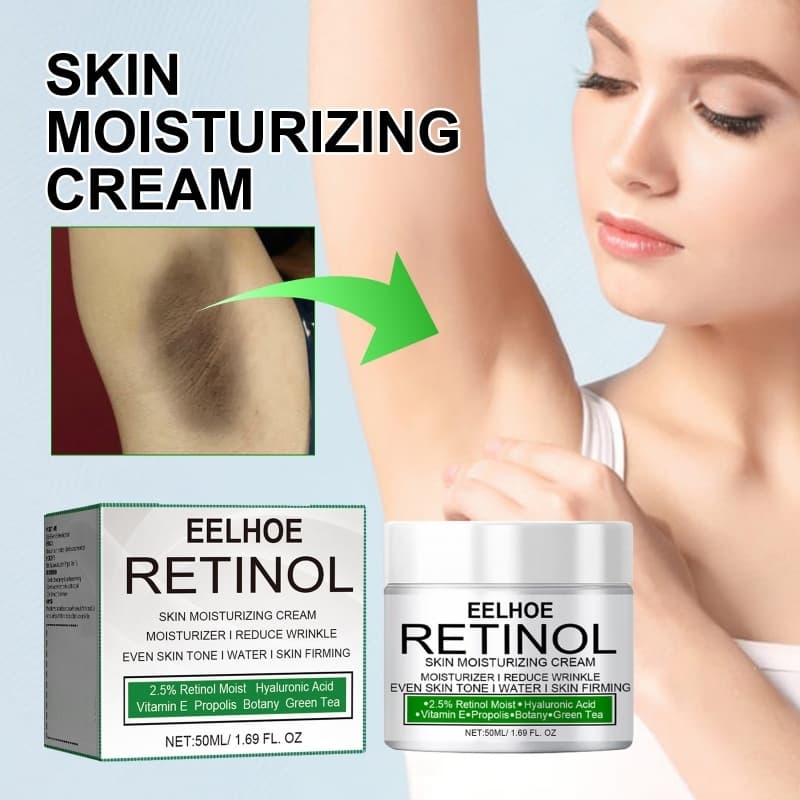 Creme Clareador Retinol Axilas Virilha Cotovelos Anti-idade Anti-rugas Firmador Hidratante 50ml