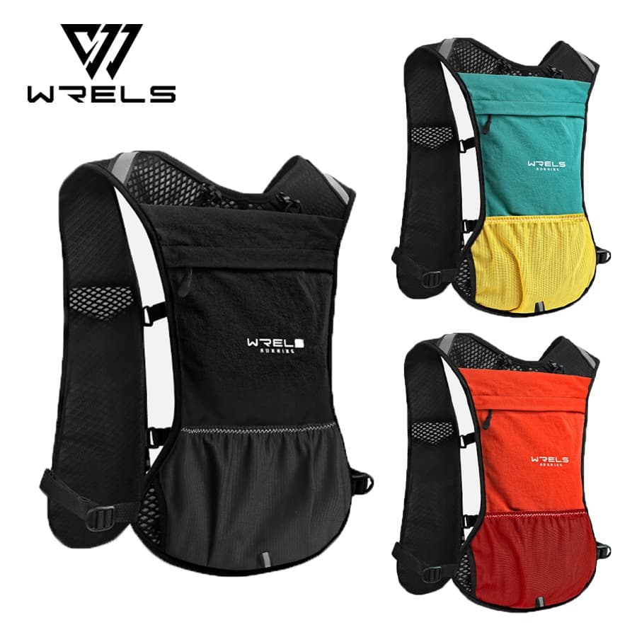 Wrels Mochila de Corrida de Trilhas Multifuncional Leve Ajustável Adequada para Ciclismo e Acessórios Esportivos ao Ar