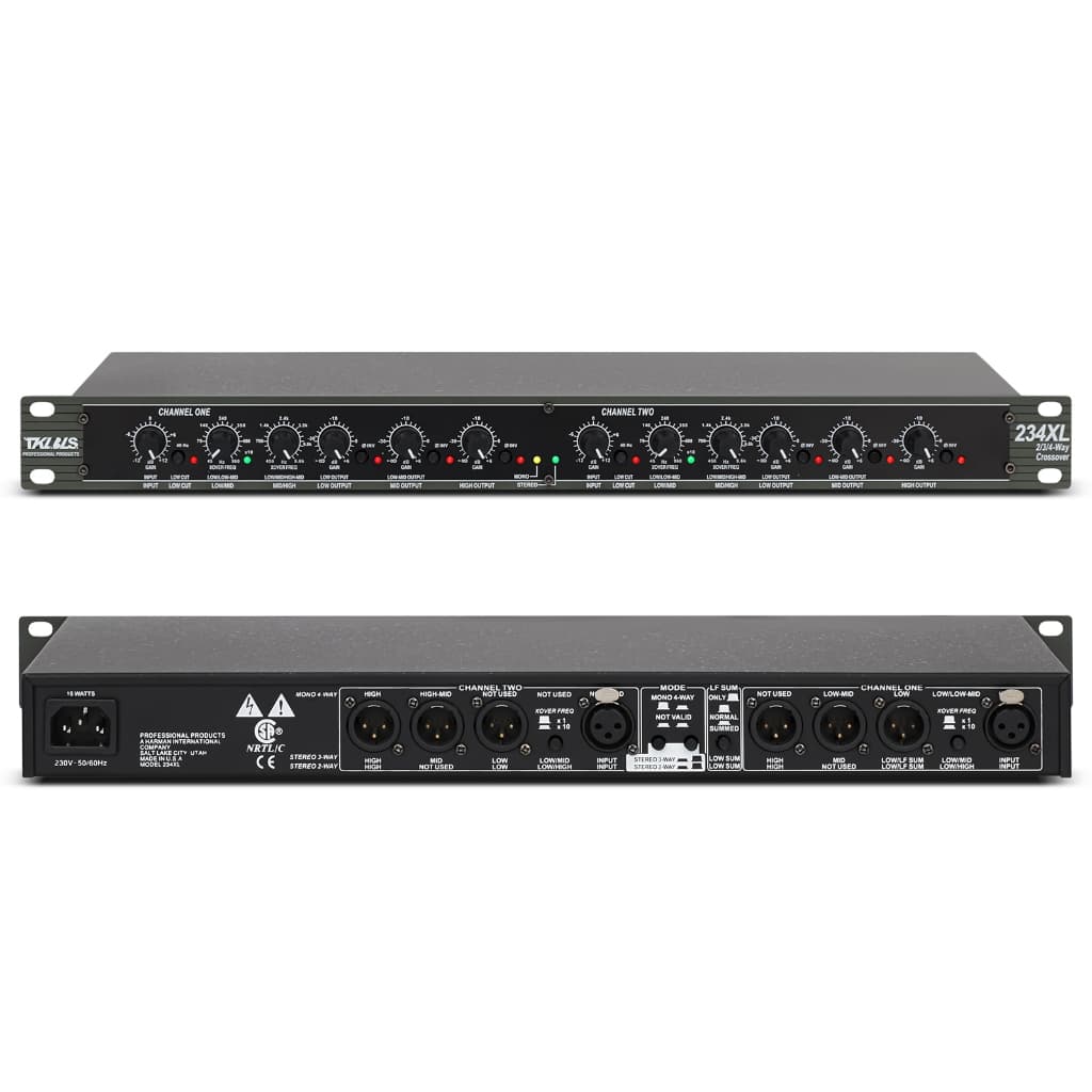 TKLBLS 234XL Divisor Eletrônico Profissional Canal Duplo Três Divisor Banda de Baixa Frequência