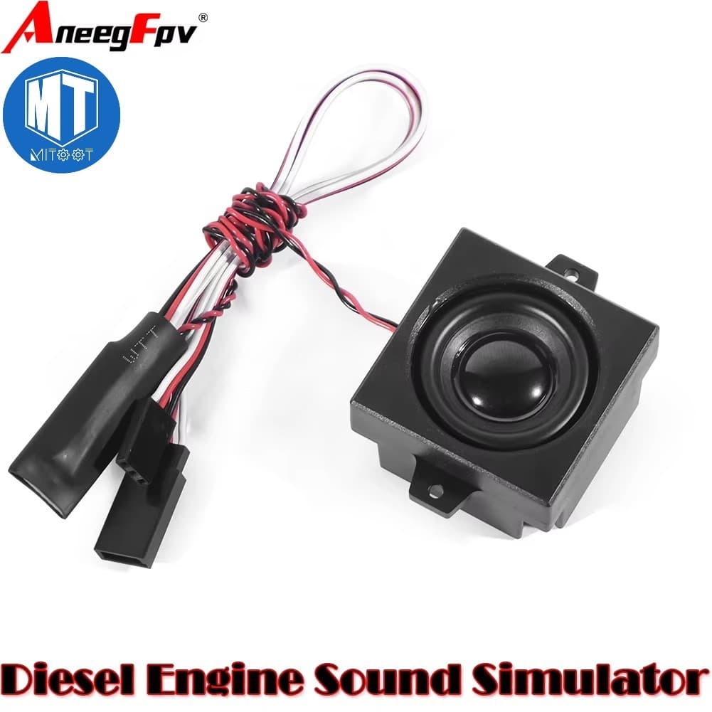 Simulador De Som Do Motor Diesel 5W Substituição Para 1/10 1/8 1/6 RC Modelo Carro Rastreador Buggy Acessórios De Corrid