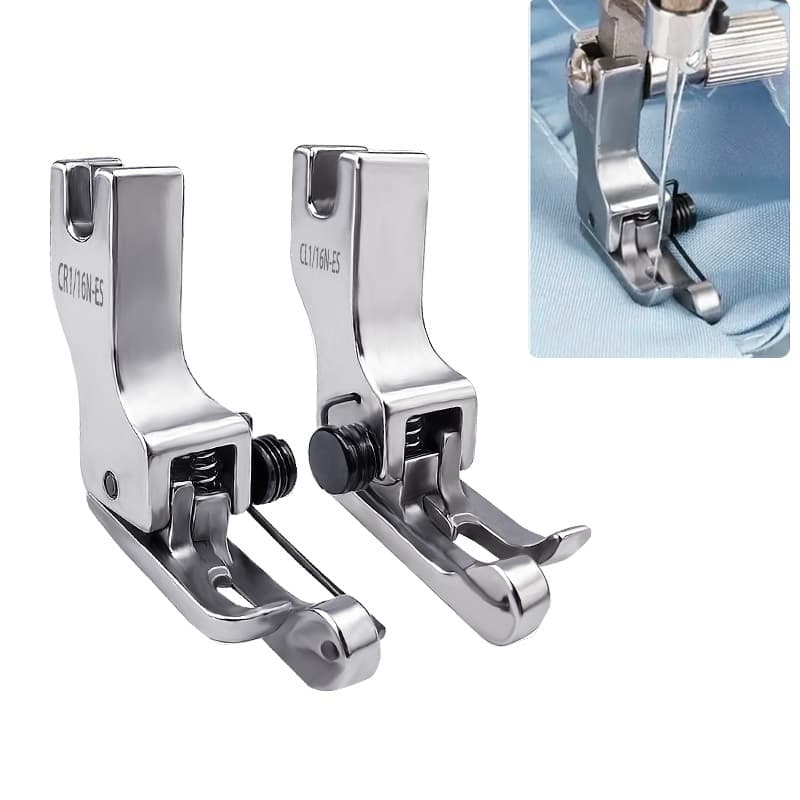 CL1/32N-ES Calcador De Compensação Esquerda/Direita Guia Para Máquinas De Costura Industriais CL/CR 1/32 1/16