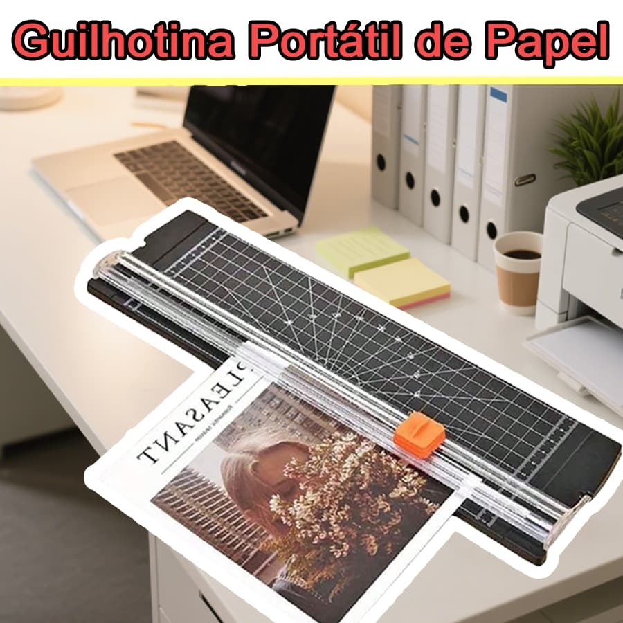 Guilhotina cortador de papel A4,Cortador de Papel Eficiente com L芒mina de Precis茫o, Cortador de papel profissional,