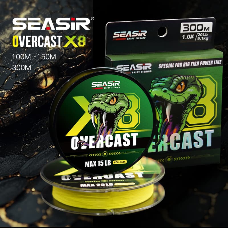 Seasir Nublado X8 PE Linha De Pesca Japão Qualidade 8 Multifilamento Trançado 100M/150M/300M 15-50LB Principal De Alta R