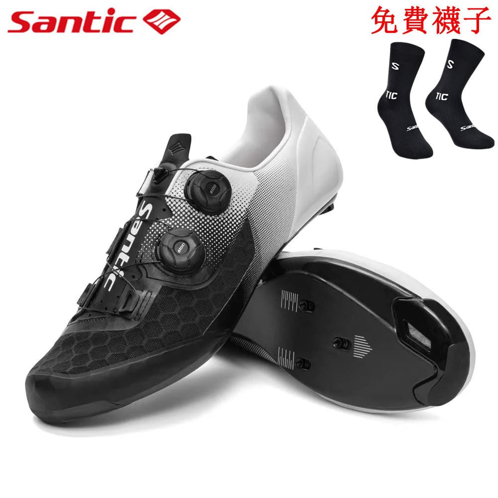 Santic Santic Santic Road Fibra de Carbono Ciclismo Bloqueio Sapatos Bicicleta Equipamento de Ciclismo Nív