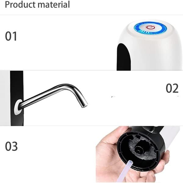 Bomba Elétrica De Galão Universal Com Carregamento USB Para Galão Garrafão De Água Promoção