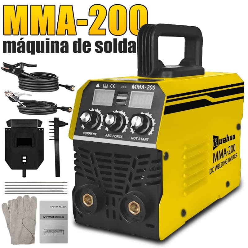 Máquina De Solda Inversora 220V/110V MMA-200 Tecnologia IGBT Ferramenta De Soldagem Portátil！