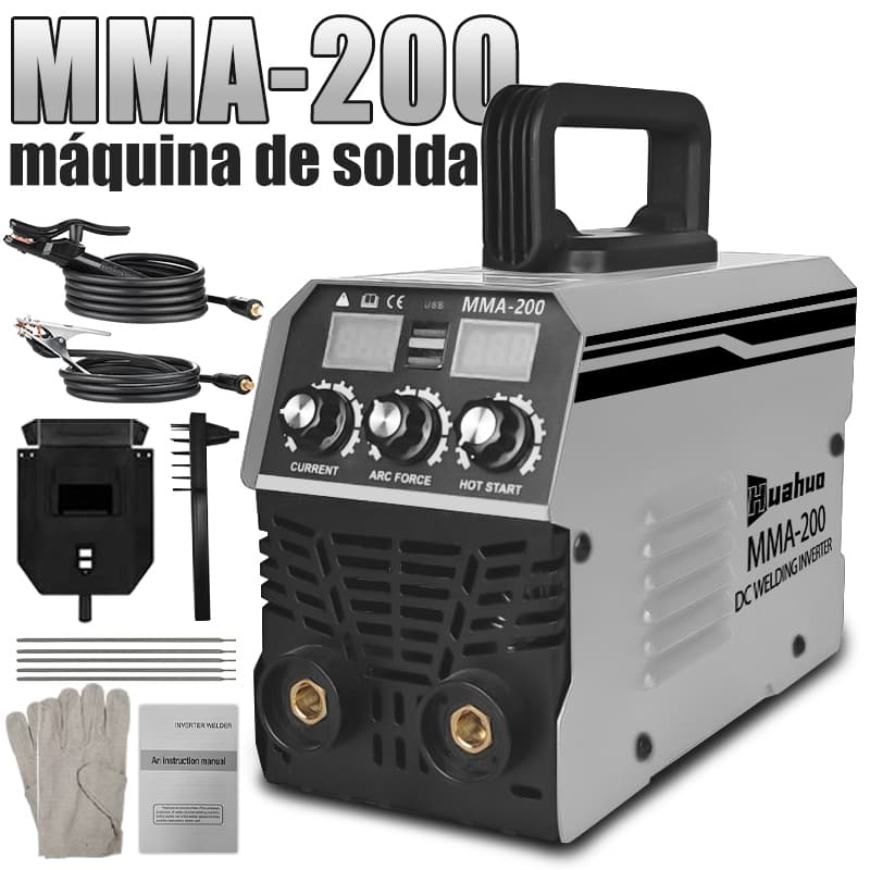 Máquina De Solda Inversora 220V/110V MMA-200 Tecnologia IGBT Display Digital Ferramenta De Soldagem Portátil Automática~