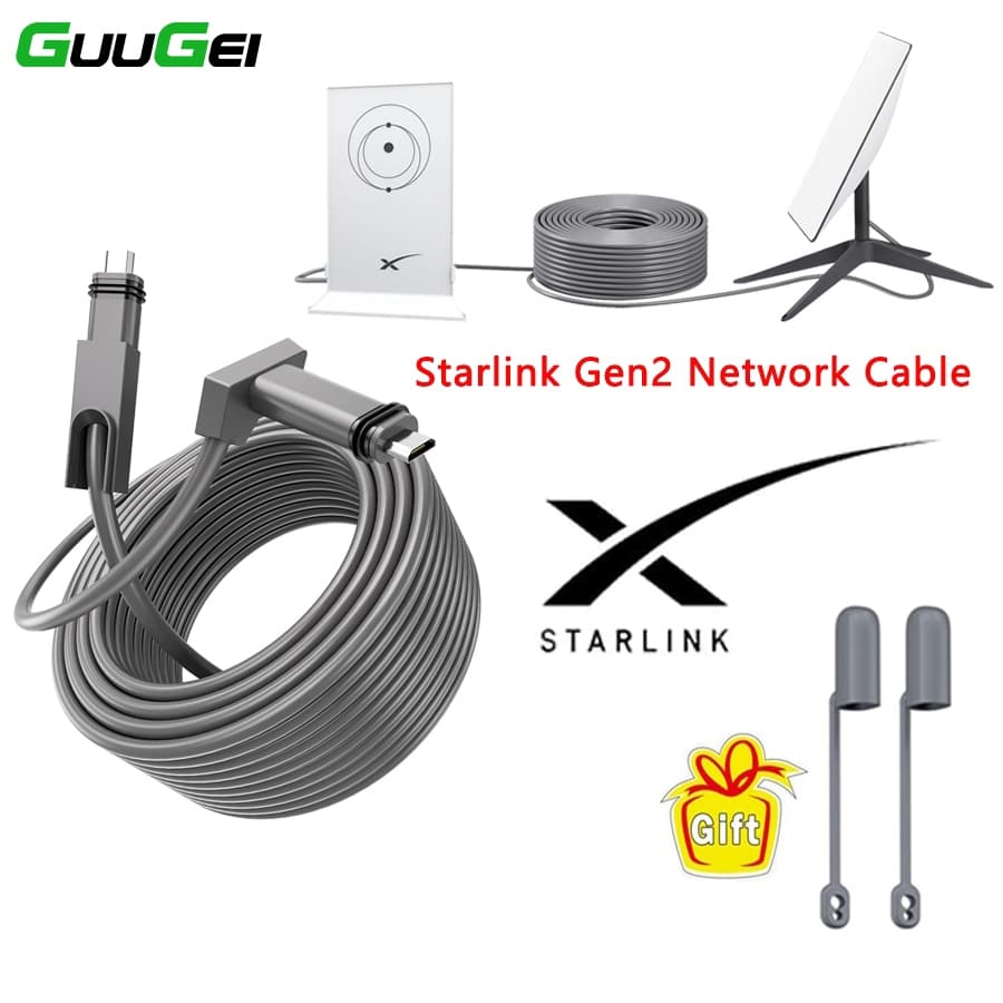 Cabo De Substituição Guugei Starlink Gen2 Compatível Com Retangular Satélite V2