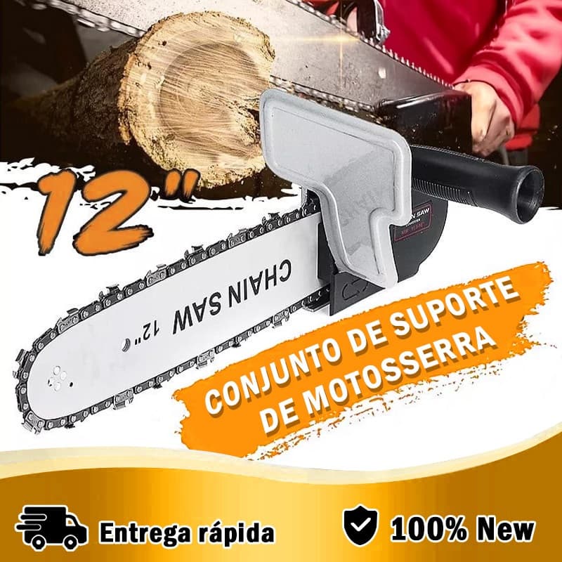 kit De Motosserra Adaptador Rebarbadora De Aço 12 " Enviado Imediatamente
