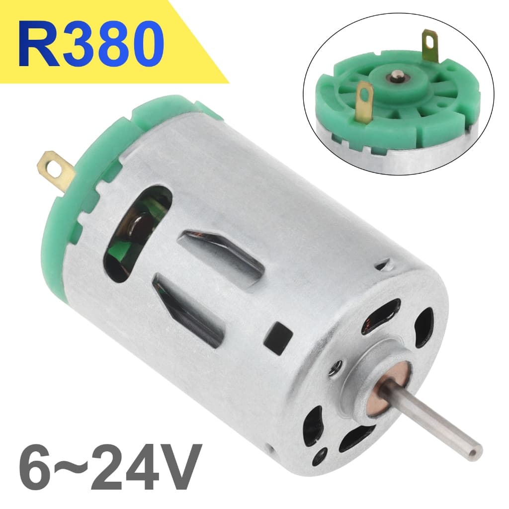 R380 Motor 6-24V DC 24000RPM Micro De Alta Velocidade Metal Inoxidável Para Secador De Cabelo De Brinquedo Mini Ventilador Pequeno Aparelho