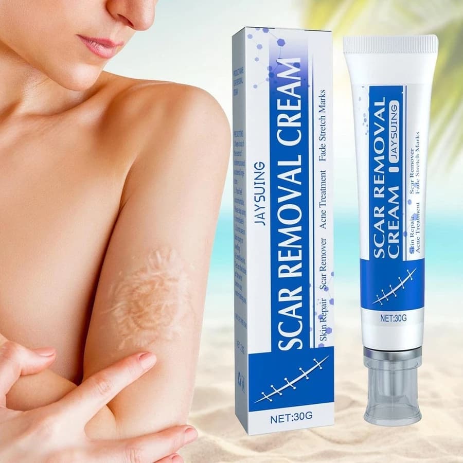30g Creme Reparador Avançado De Cicatrizes-Manteiga De Karité , Esqualano E Centella | Seguro Para Gravidez/Crianças R