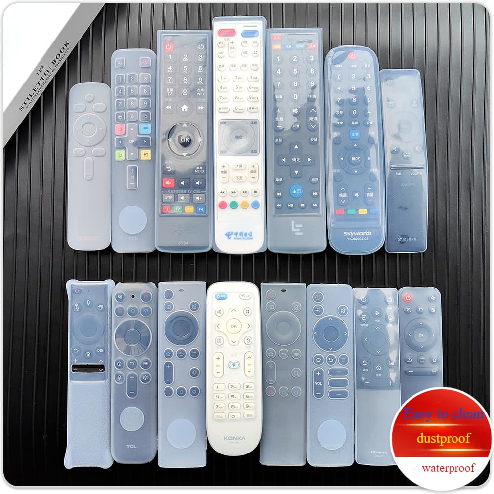 Capa De Controle Remoto De Silicone Para Tv / Ar Condicionado / Casa