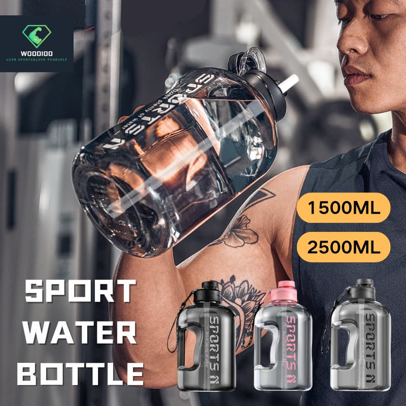 Garrafa De Água Esportiva De Grande Capacidade De 1500ML/2500ML/2000ML Resistente Ao Choque A Quedas