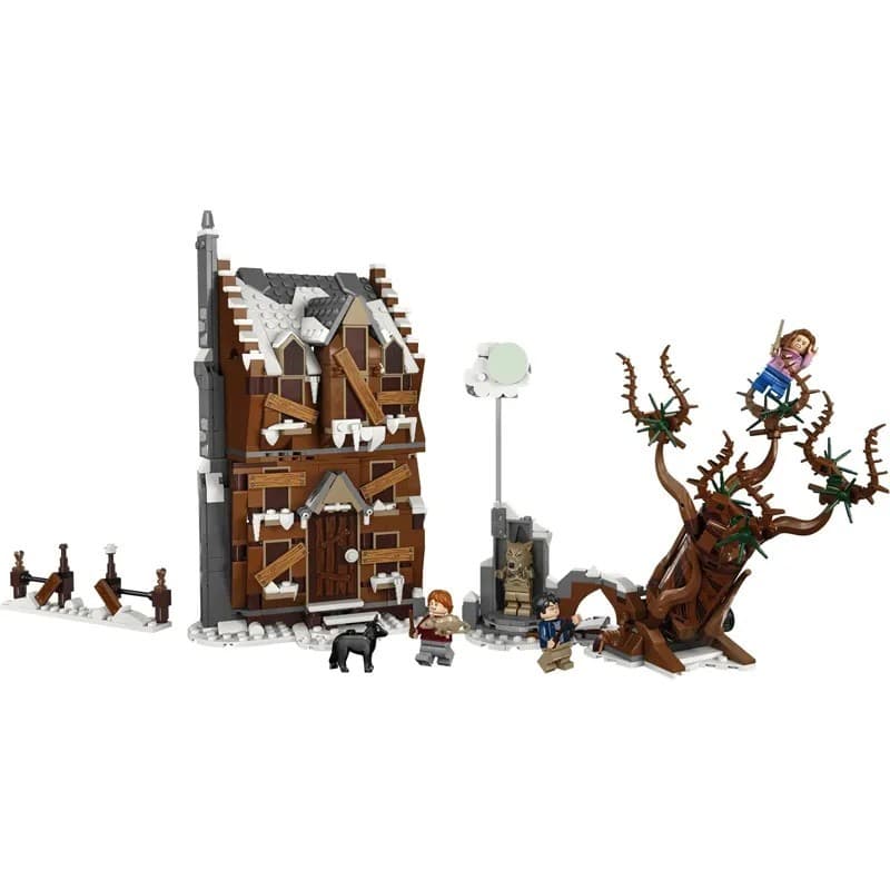 Compatível com Lego Harry Potter Série 76407 Gritando Galpão Casa Luta Filé Crianças Montando Brinquedos de Bloco de Con