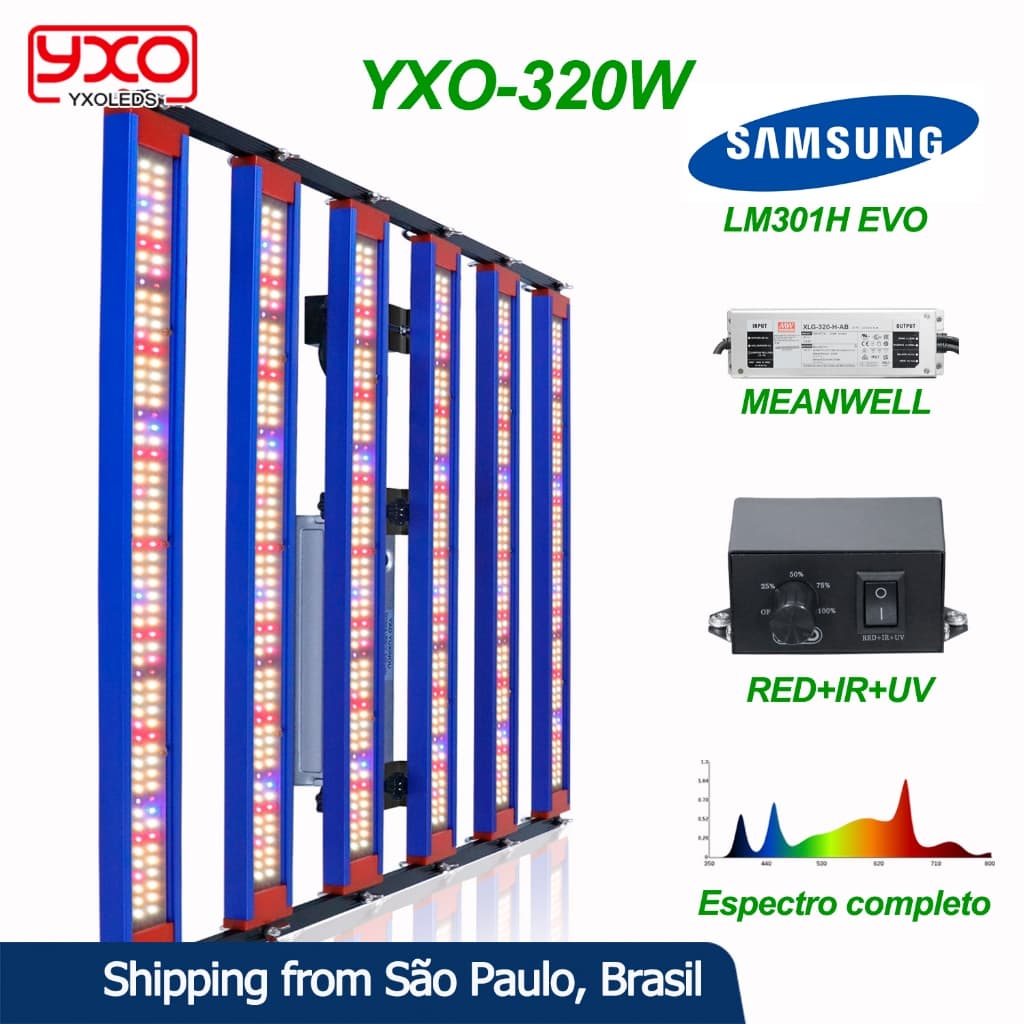 240W 320W Completa Espectro LED grow light SamsungLM301H EVO Meanwell driver Lâmpada De Cultivo110v/220v
