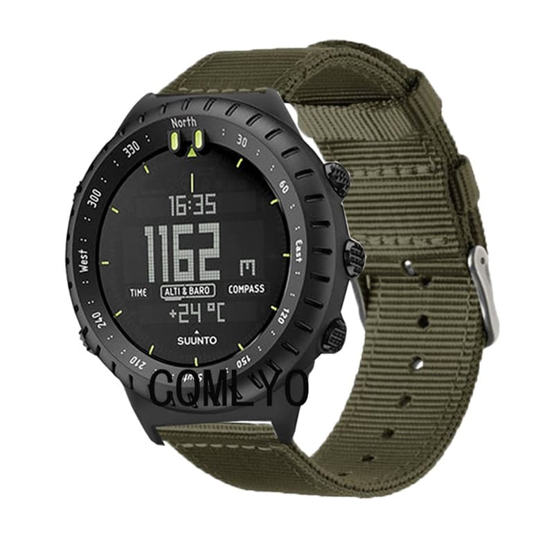 Para Suunto Core Pulseira De Relógio Banda Lona De Náilon Macio Esportes Feminino Masculino Cinto Outoor