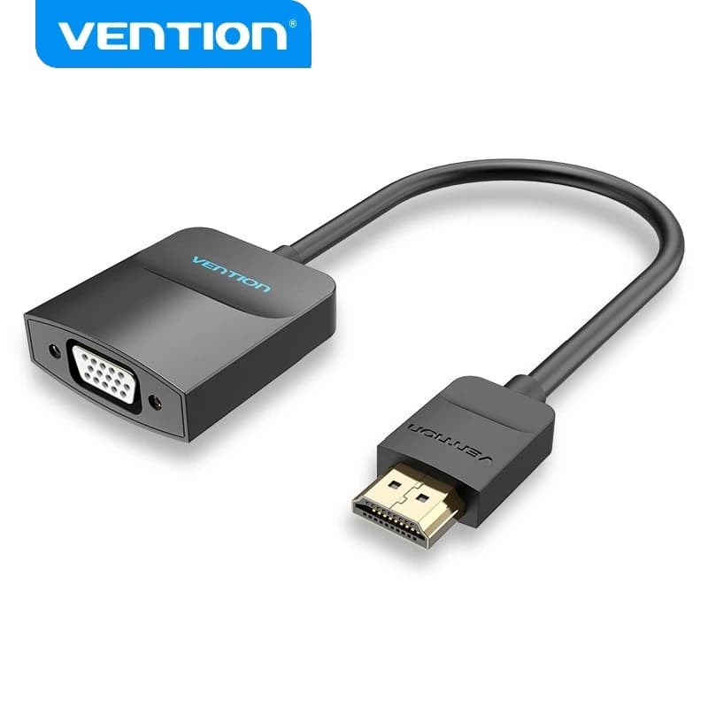 Vention Adaptador HDMI Para VGA Conversor De Áudio E Vídeo 1080P Com Fonte De Alimentação De Cabo Projetor De Monitor PS