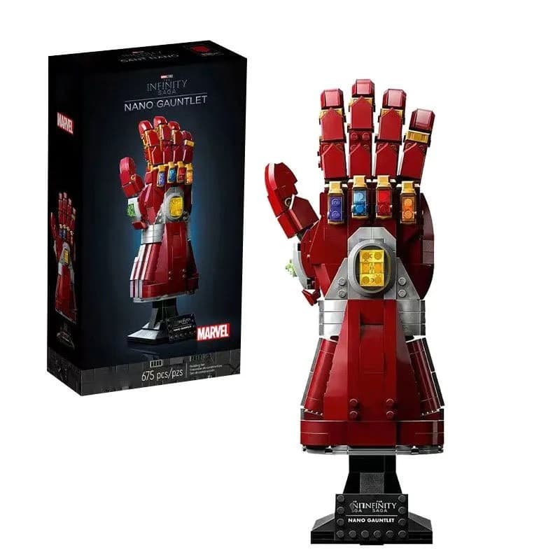 Marvel Series Thanos Iron Man Luvas compatíveis com Lego 76191 Blocos de construção enfeites de brinquedo