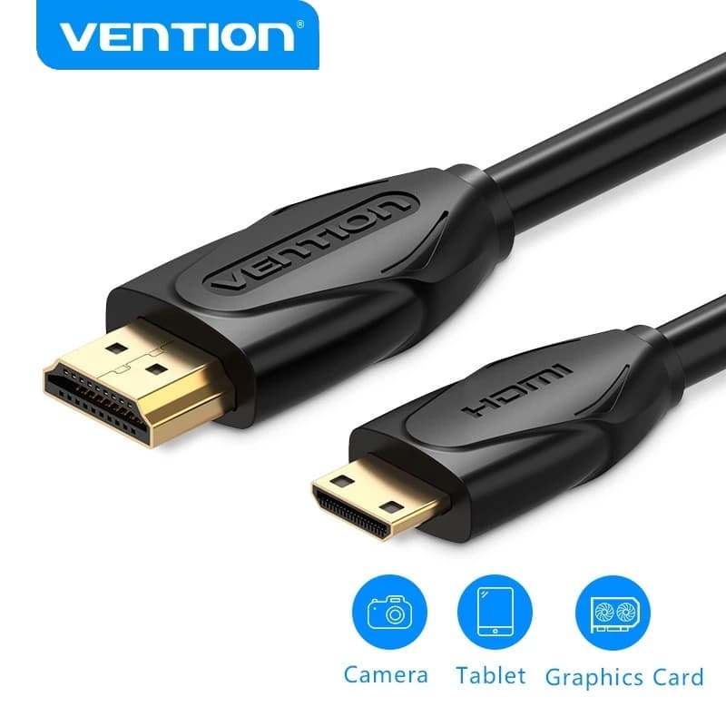 VENTION Cabo Adaptador Hdmi  Mini Hdmi Para Hdmi Macho Para Macho 1080P Hd 4K 3D